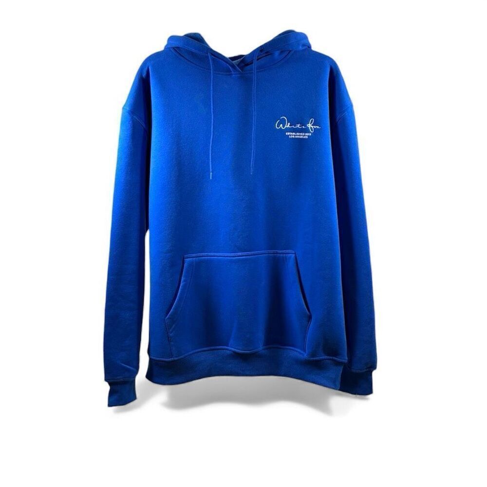 White Fox NWOT Royal Blue Hooded Sweatshirt Size L/XL